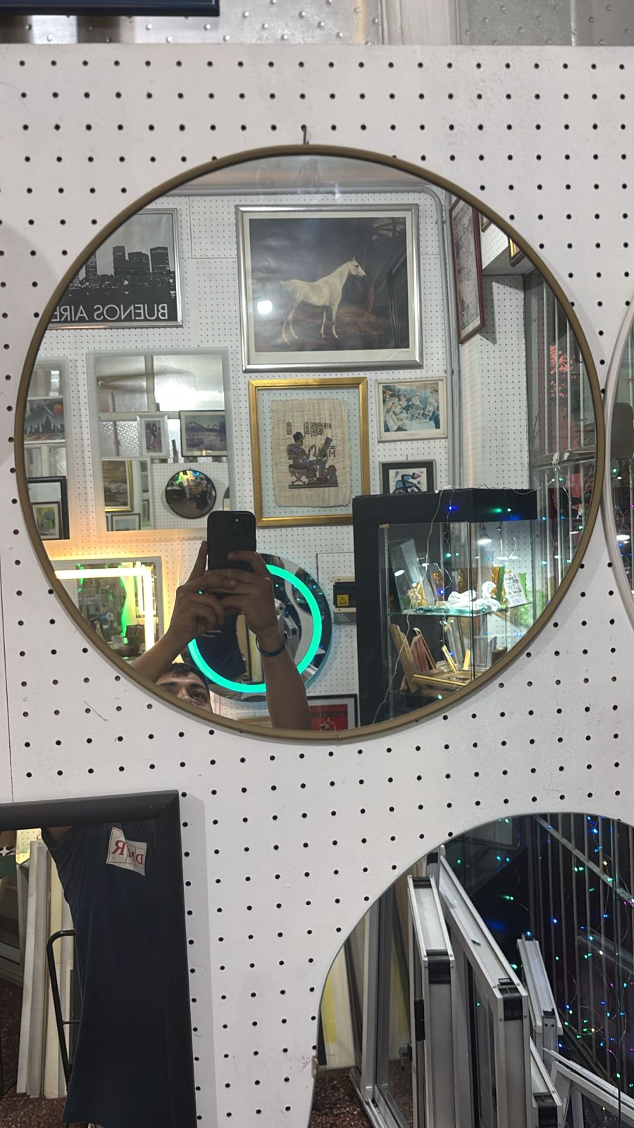 Espejo Redondo con Marco de PVC Color a Elección 60 cm de Diámetro