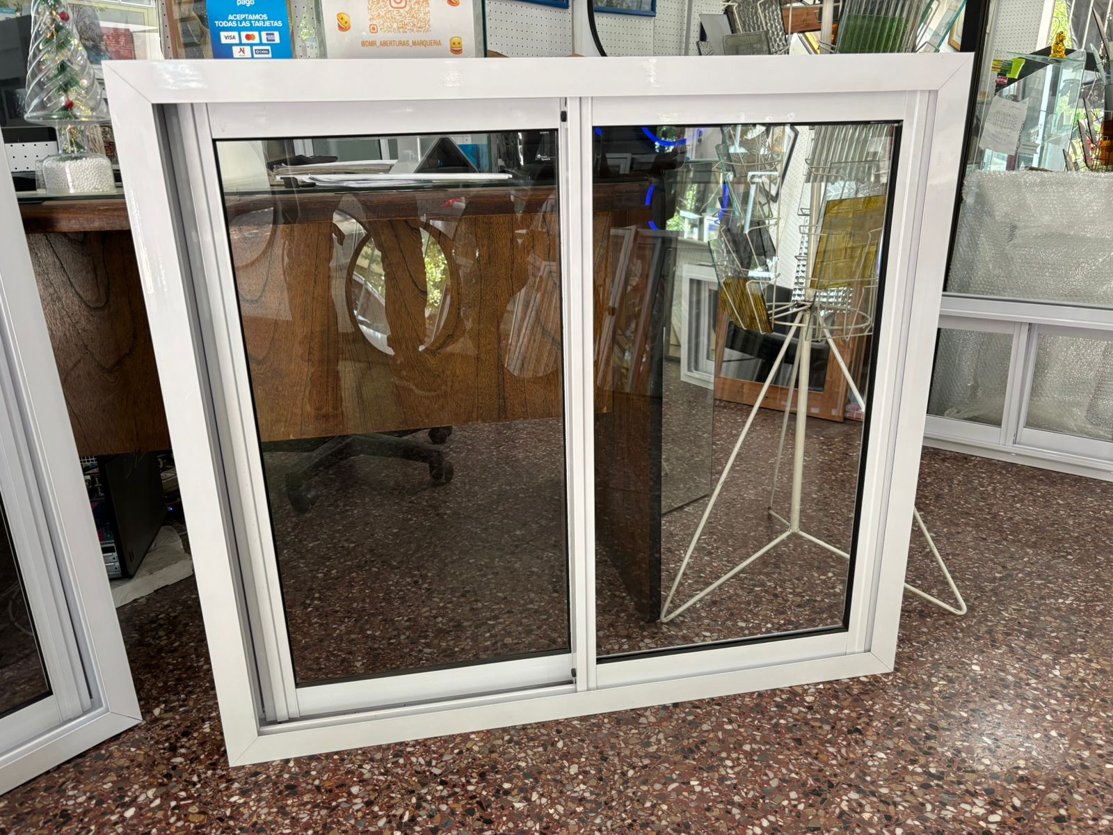 Ventana Herrero 100x90 cm con Vidrio Transparente 4 mm