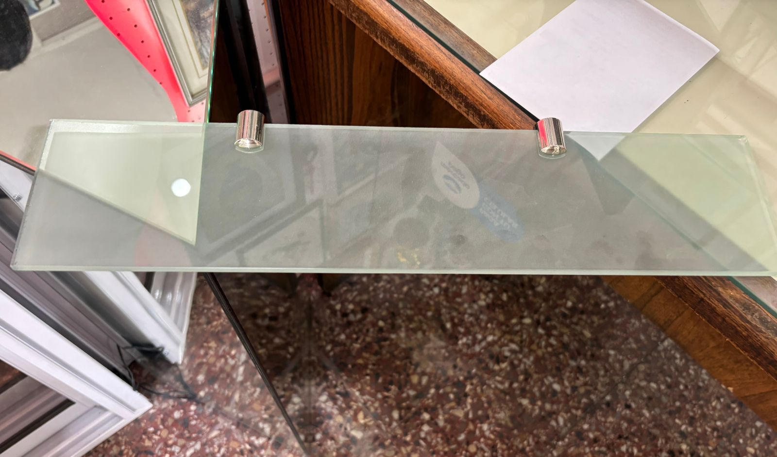 Estante de vidrio esmerilado de 12x50